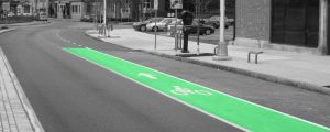 Color-Safe green bike lane pavement marking