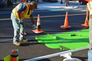 Color-Safe_Roads_Pavement marking material_application