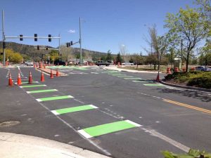Color-Safe_Roads_bike lane green markings